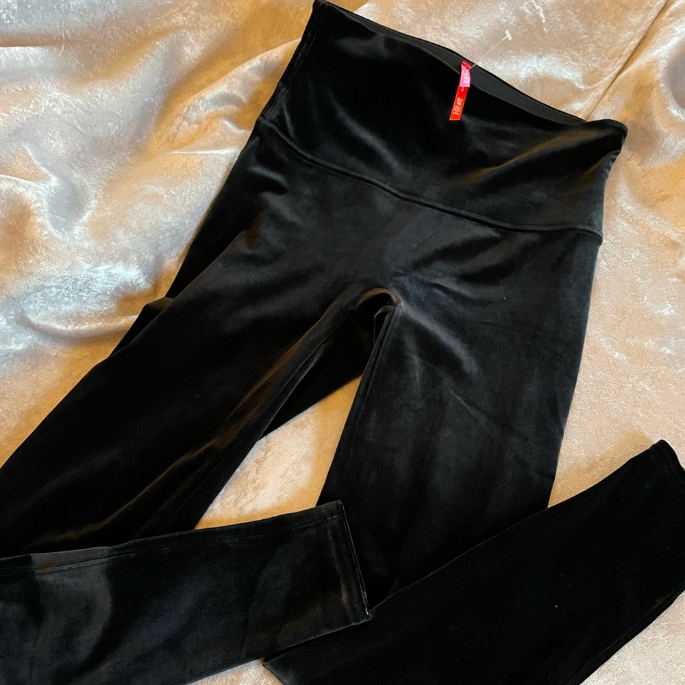 Spanx XL high waisted velvet stretch leggings-XL, NWOT